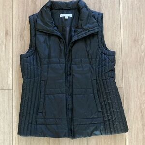 Black Quilted Puffer Vest